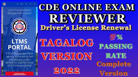 Driving license requirements Philippines: CDE exam .